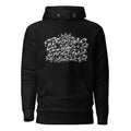 Tiptoeing in My Jordans Signature Graffiti Hoodie, Black, front view