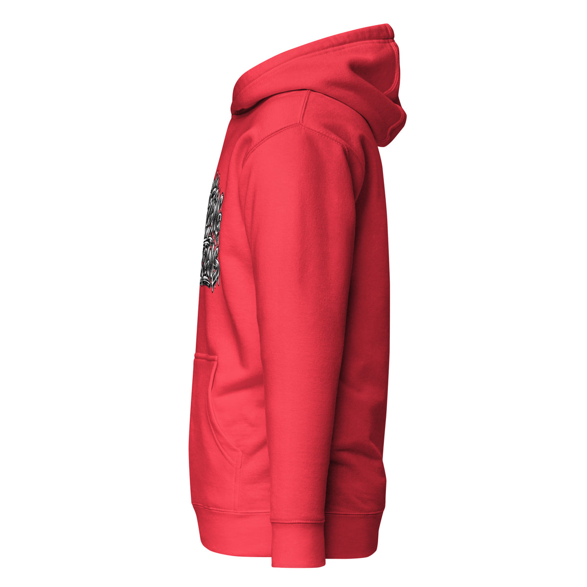 Tiptoeing in My Jordans Signature Graffiti Hoodie, Team Red, left side view
