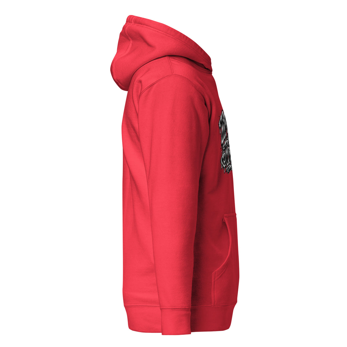 Tiptoeing in My Jordans Signature Graffiti Hoodie, Team Red, right side view