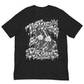 Air Jordan 8 Chrome graffiti tee by Tiptoeing in My Jordans, Black Heather, front view