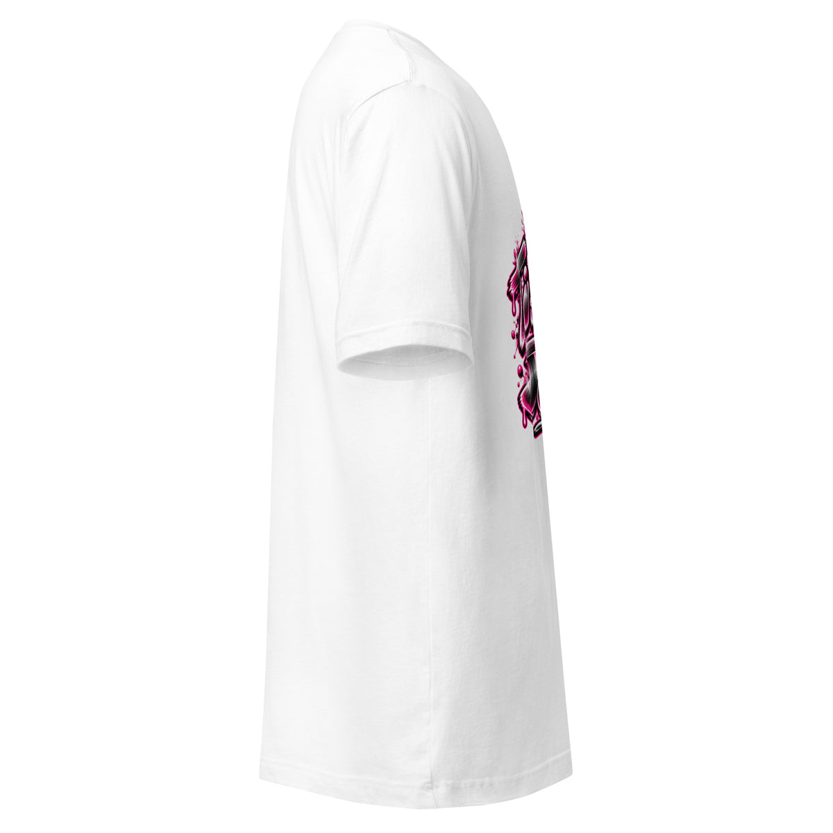 Sneakerhead graffiti graphic tee by Tiptoeing in My Jordans, right side view